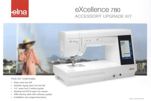 Elna eXcellence 780 Zubehör Upgrade Kit (Nähfüße für Patchwork- und Quilten)