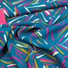 Stoff 83517 Viscose Crêpe Petrol/fuchsia