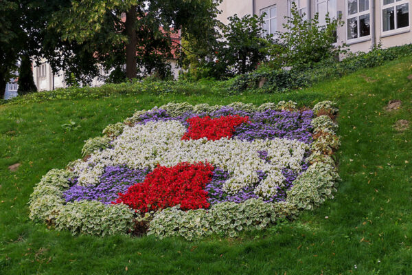 Gartenflair Stadtwappen Wolfenbüttel am Ententeich