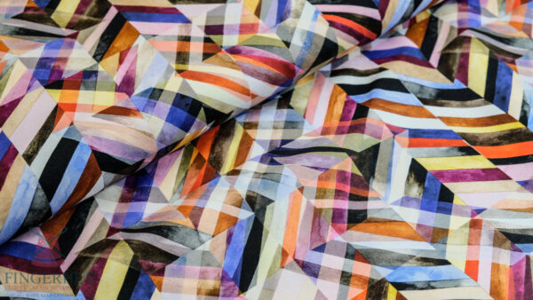 Stoff 90631 Baumwoll Jersey, Rainbow cut