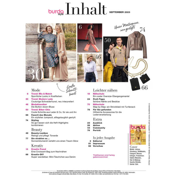 burda style Ausgabe September 2023