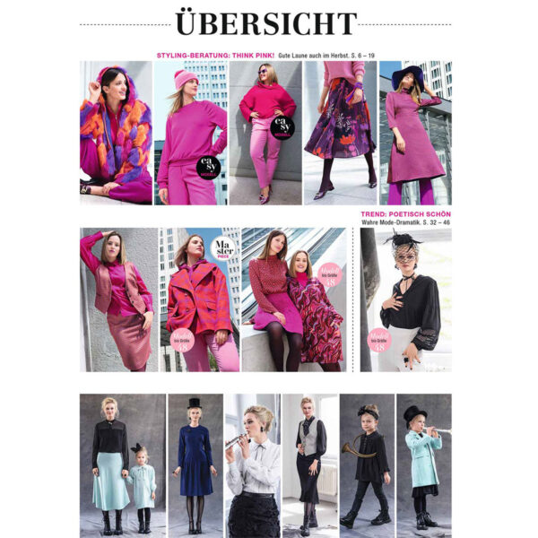 burda style Ausgabe Oktober 2023 Inhalt 2-4