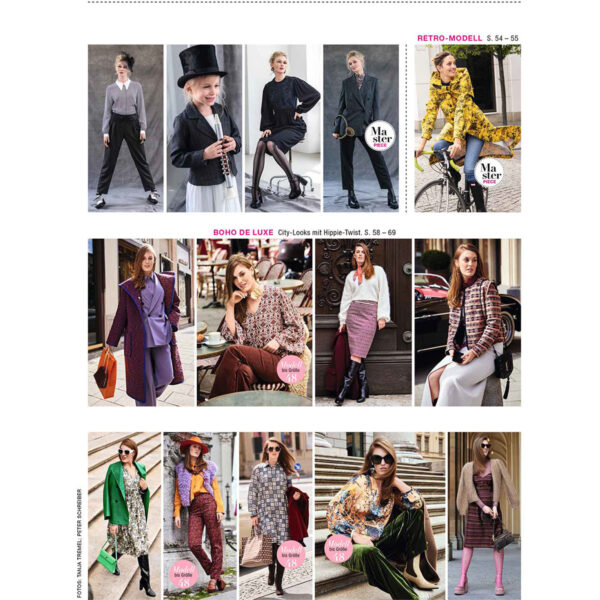 burda style Ausgabe Oktober 2023 Inhalt 3-4