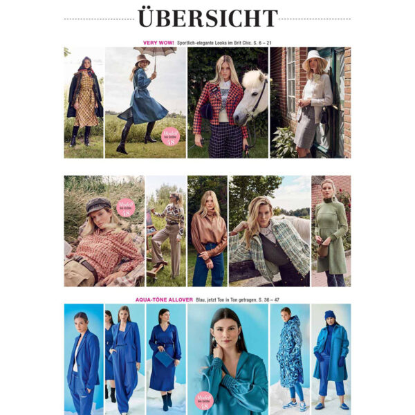 burda style Ausgabe November 2023 Inhalt 2-4