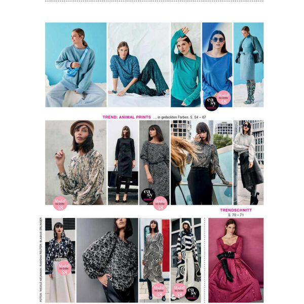 burda style Ausgabe November 2023 Inhalt 3-4