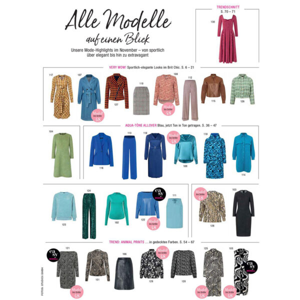 burda style Ausgabe November 2023 Inhalt 4-4