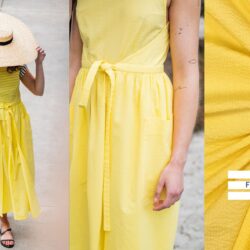 Stoff 95077 Baumwolle Seersucker #Khloe Schnittmuster & Farbe 0113