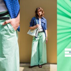 Stoff 95081 Gewebte gekämmte Baumwollpopeline, stone washed #Dasha Schnittmuster & Farbe 299