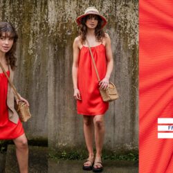 Stoff 95084 Glänzende Streifen aus gewebter Viskose #Elvira Schnittmuster & Farbe 2910