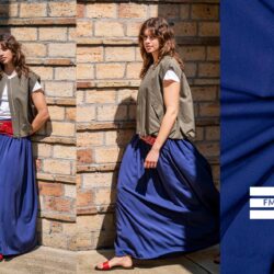 Stoff 95085 Gewebtes Viskose-Lyocell #Gedda Schnittmuster & Farbe 2916