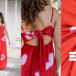 Stoff 95088 Gewebte Viskose EcoVero™ großes Tier #June Schnittmuster & Farbe 2922