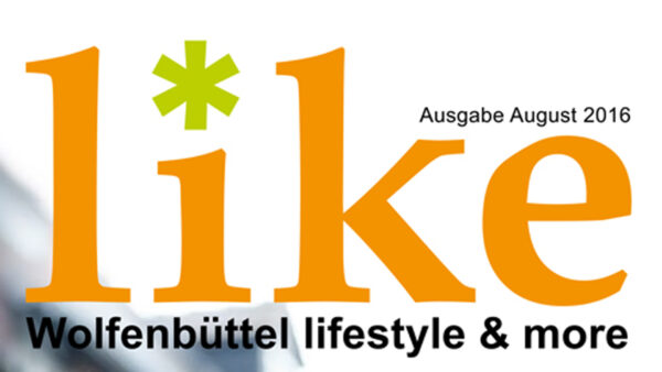 Stadtmagazin like Wolfenbüttel Ausgabe August 2016 Logo